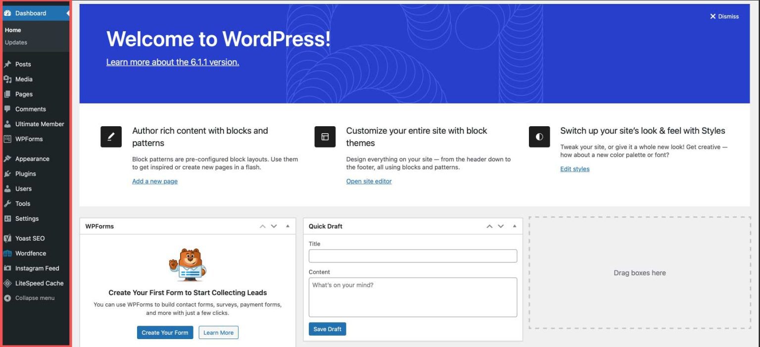 WordPress Dashboard | Mercatodigi